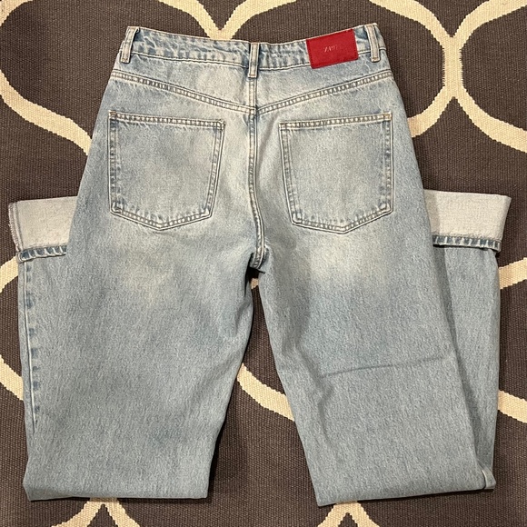 Zara Women's Z-09 Crossover High Waist Full Length Jeans - Picture 4 of 7